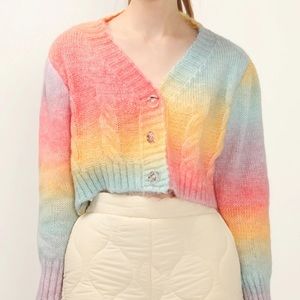 Storets haven rainbow cardigan